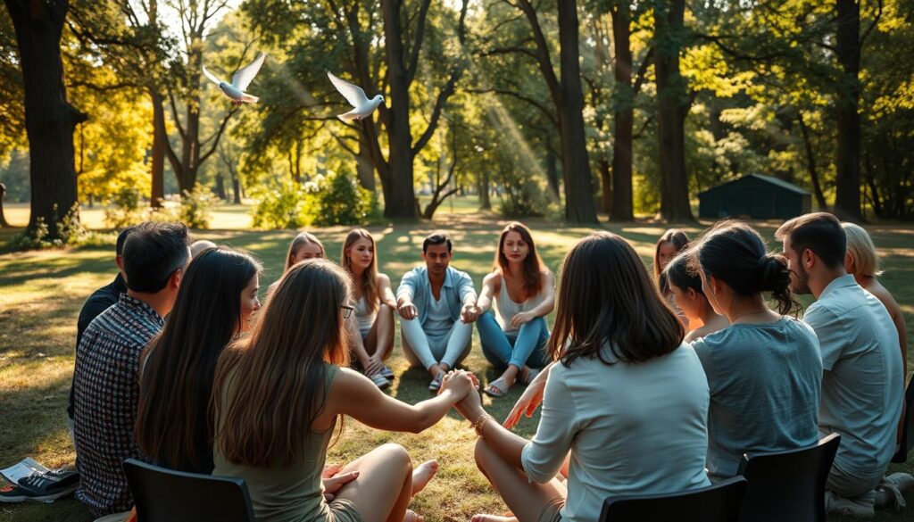 apoio espiritual e comunidade de fé no enfrentamento da ansiedade